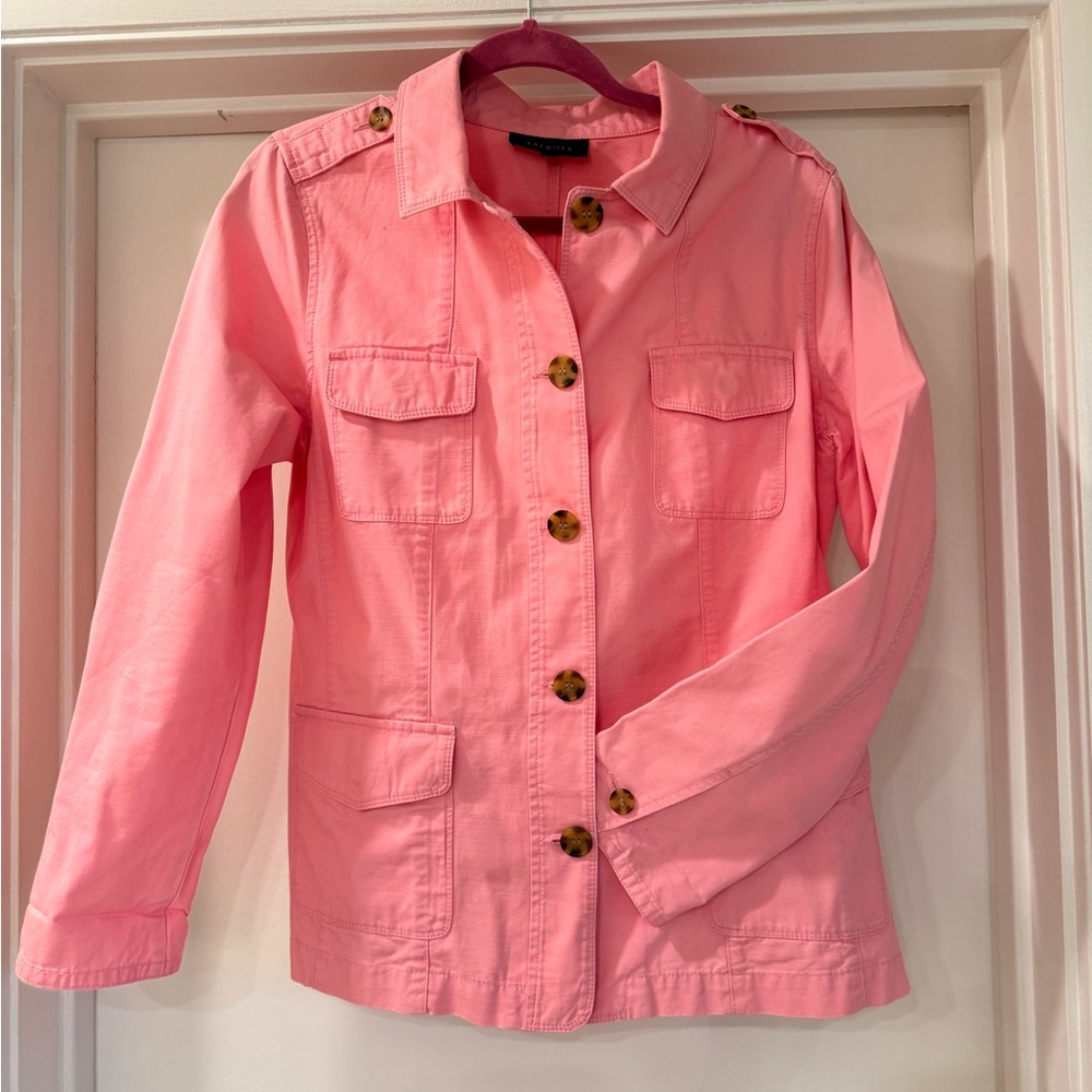 Talbots Vibrant Pink Montauk Twill jacket